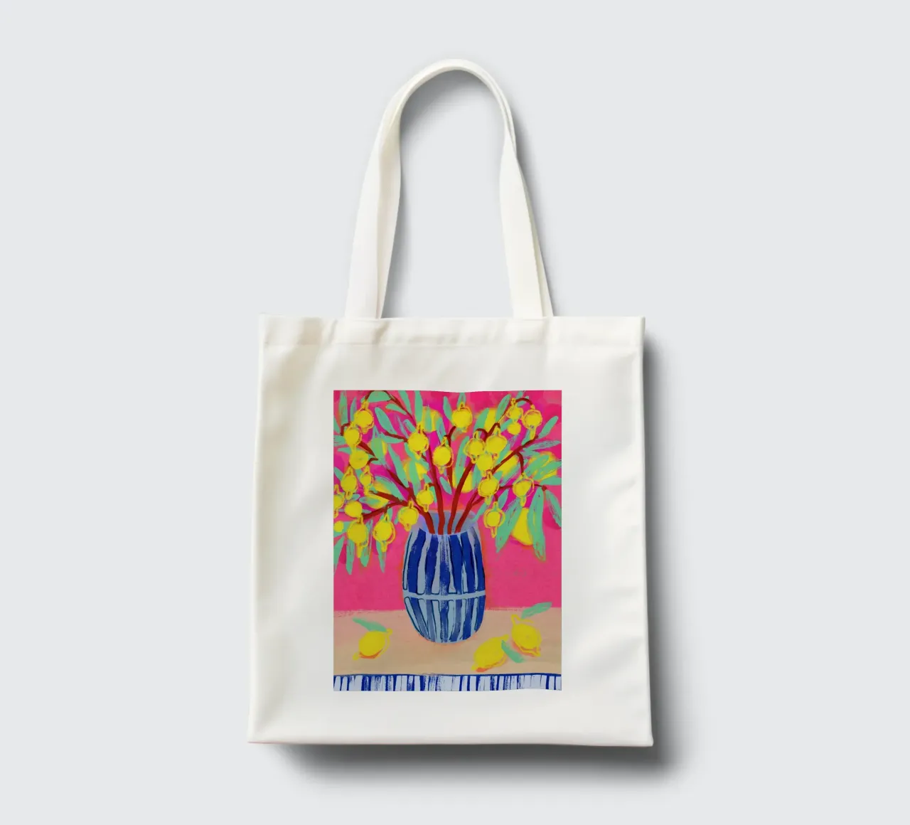 Lemon Bouquet borsa in juta da treechild