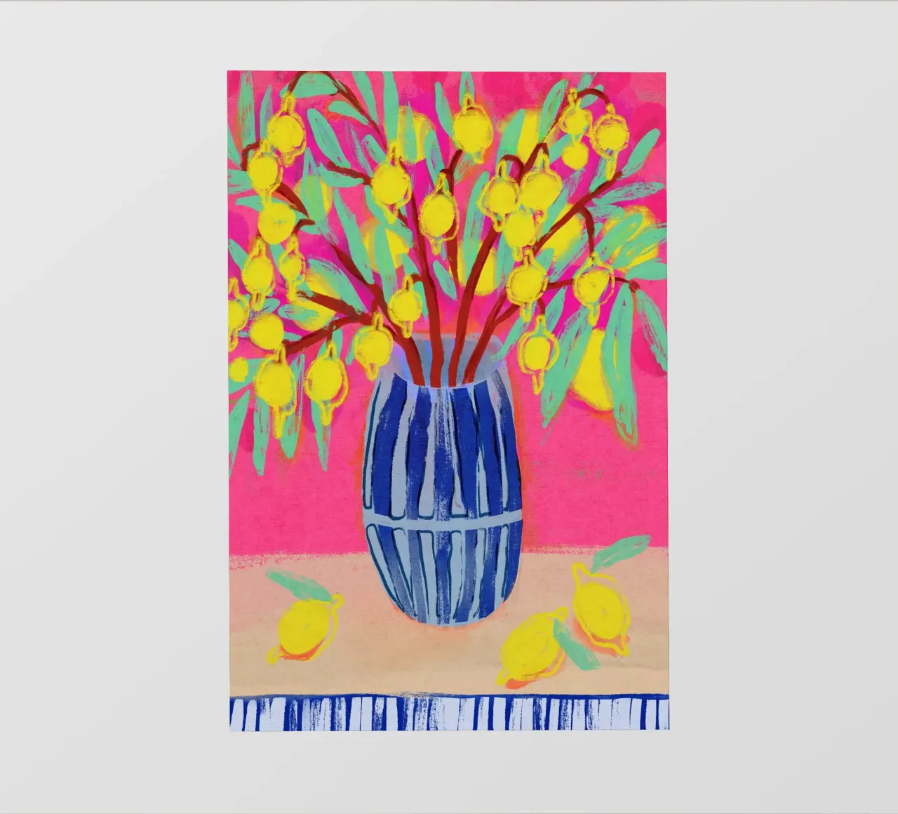 Lemon Bouquet telo in pvc da treechild