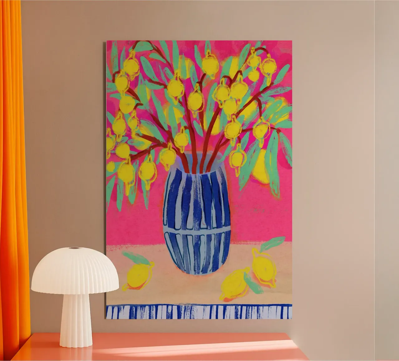 Lemon Bouquet alluminio dibond da treechild