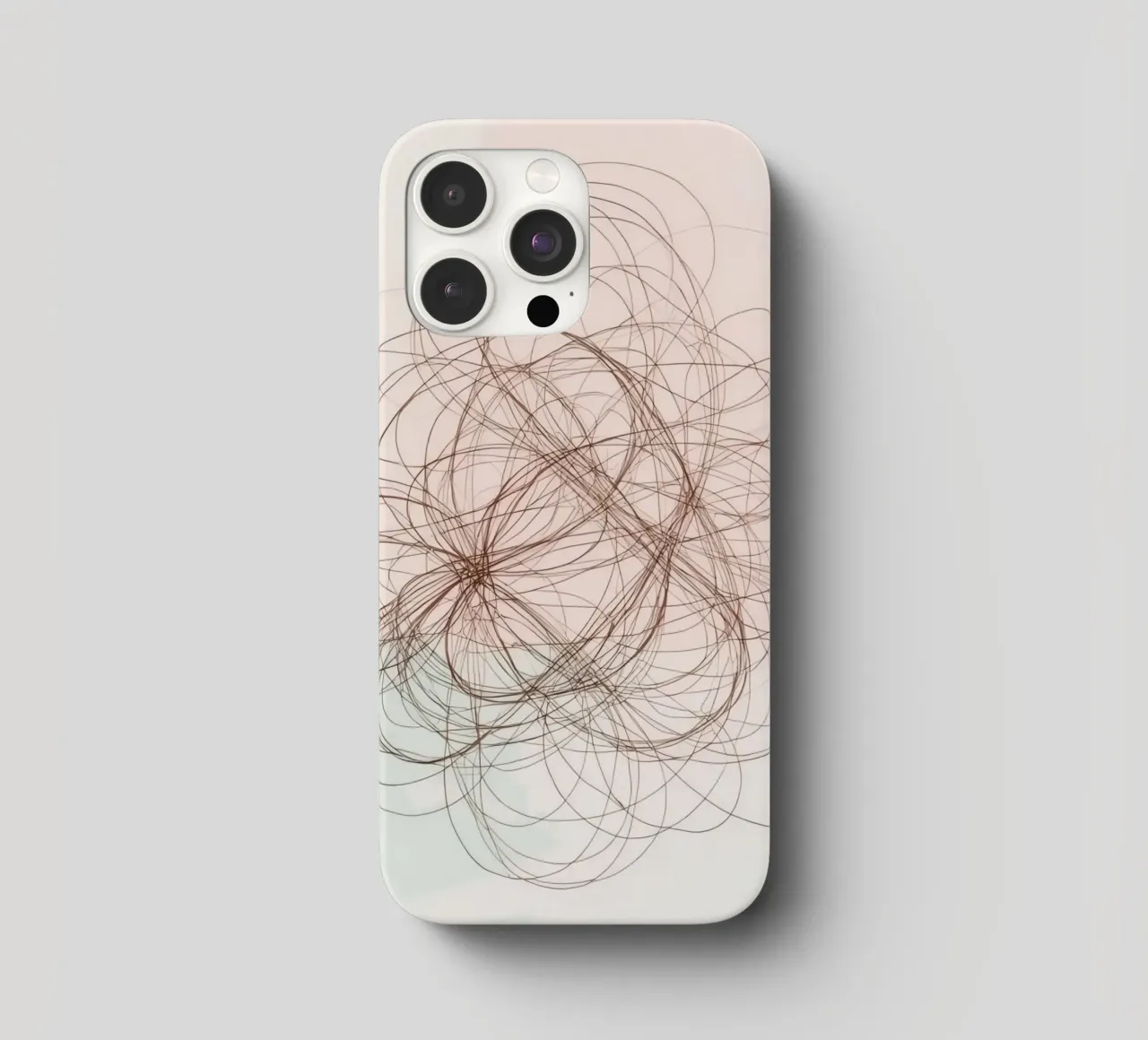 Abstract swirl of lines and curves creating a dynamic art iphone case by DesignDoodle