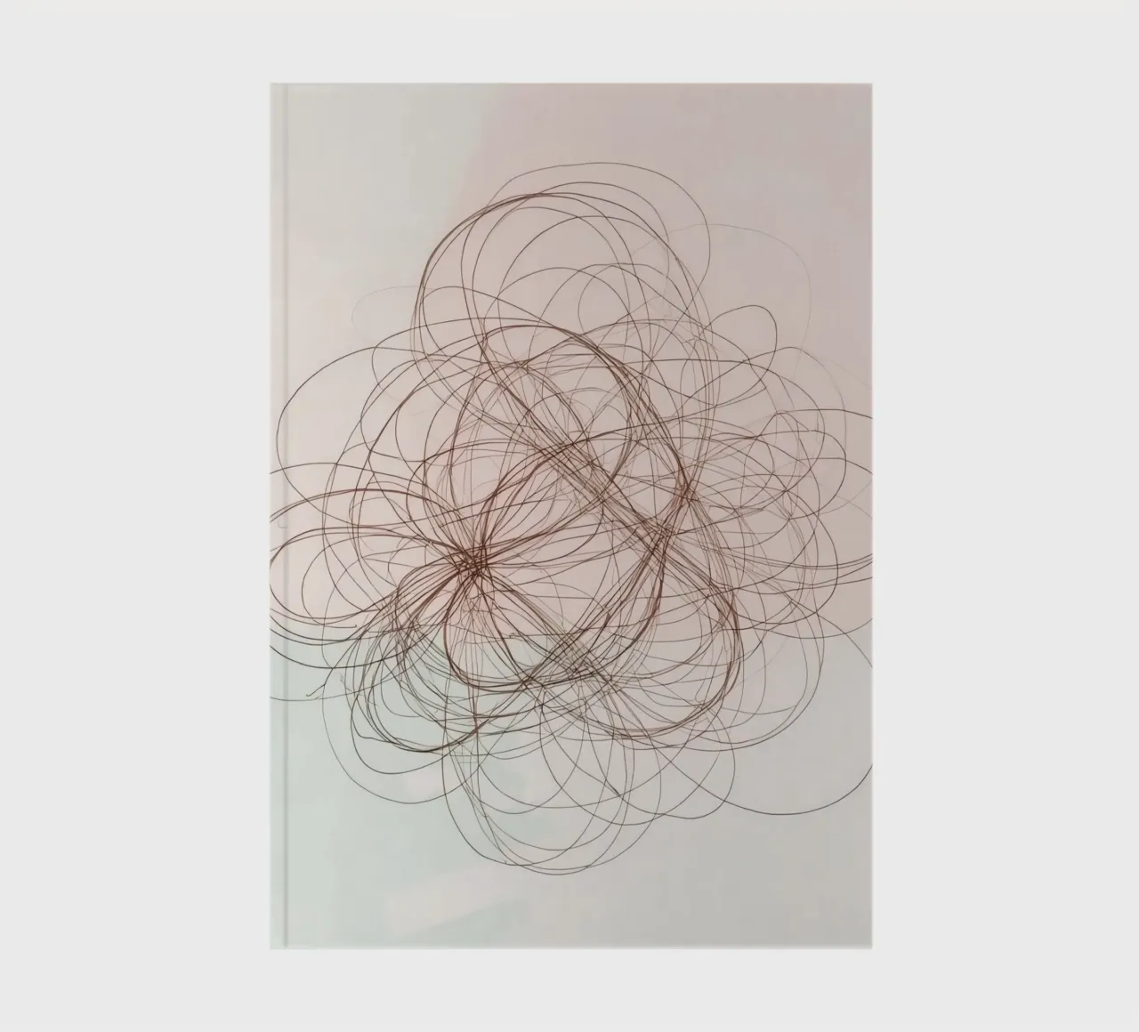 Abstract swirl of lines and curves creating a dynamic art notebook by DesignDoodle