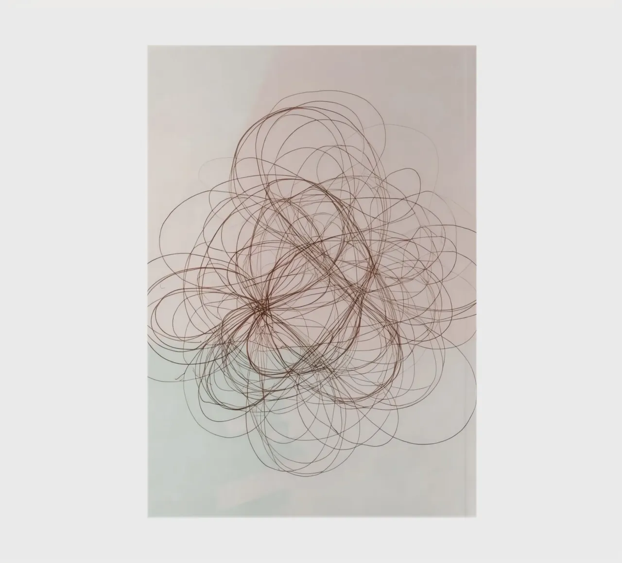 Abstract swirl of lines and curves creating a dynamic art notebook by DesignDoodle