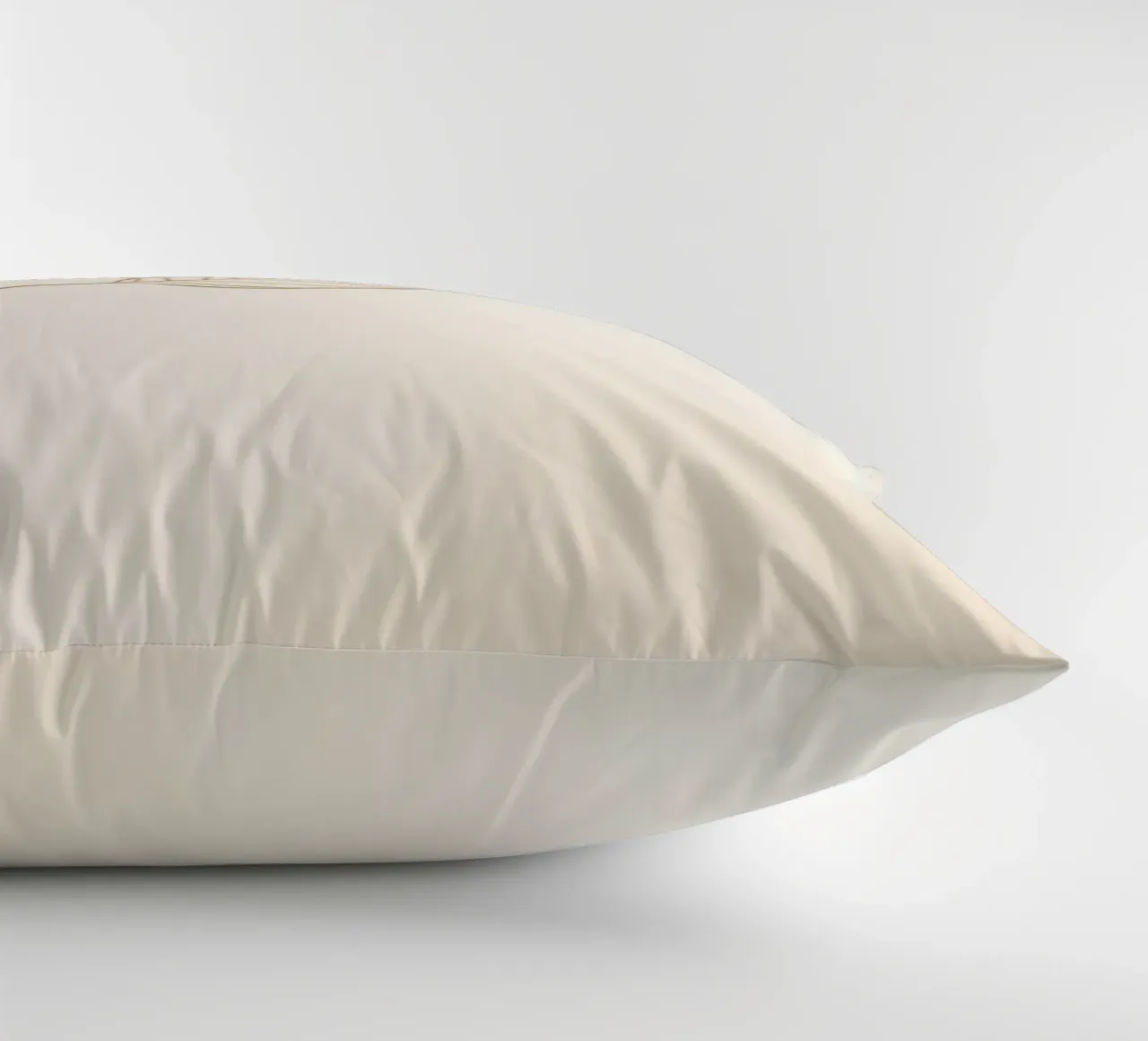 Leaf illustration on a neutral background decorative cushion by DesignDoodle