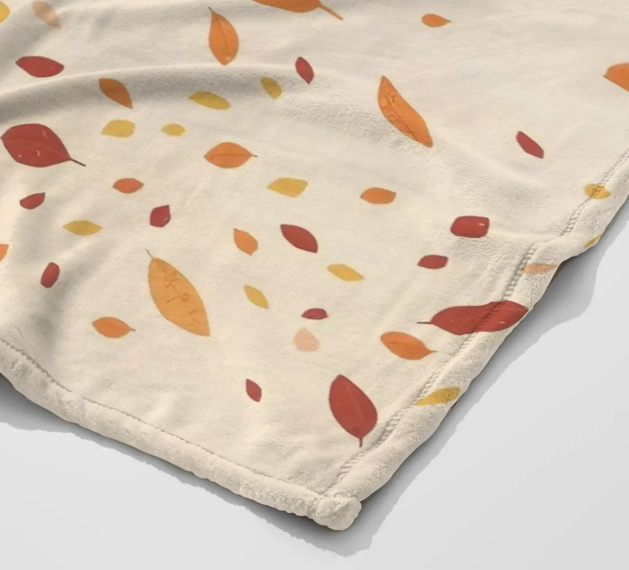 Albero spoglio circondato da foglie cadenti nella stagione autunnale coperta in pile da DesignDoodle