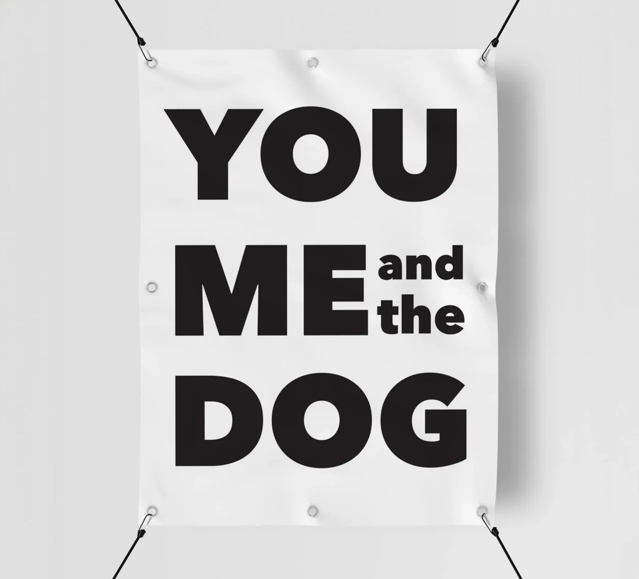 You, me & the dog telo in pvc da Form&Font