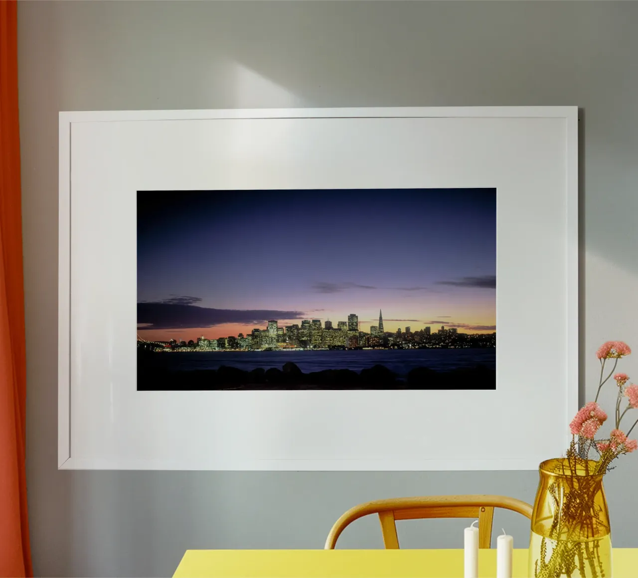 Skyline al crepuscolo, San Francisco poster da Wanderlust Vibes