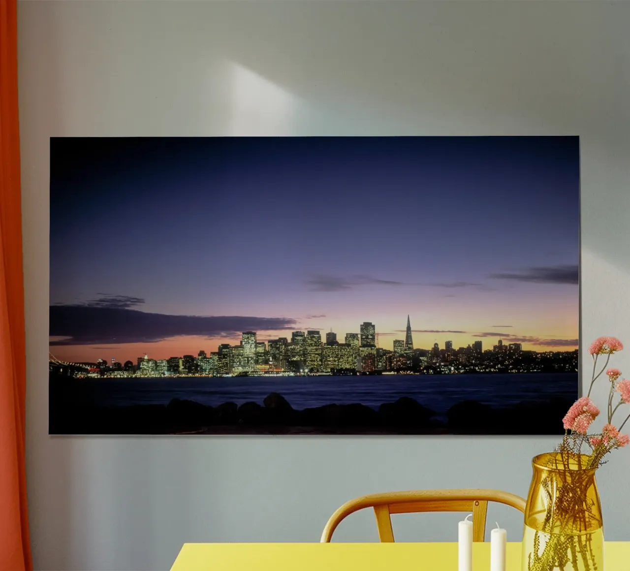 Skyline al crepuscolo, San Francisco poster da Wanderlust Vibes