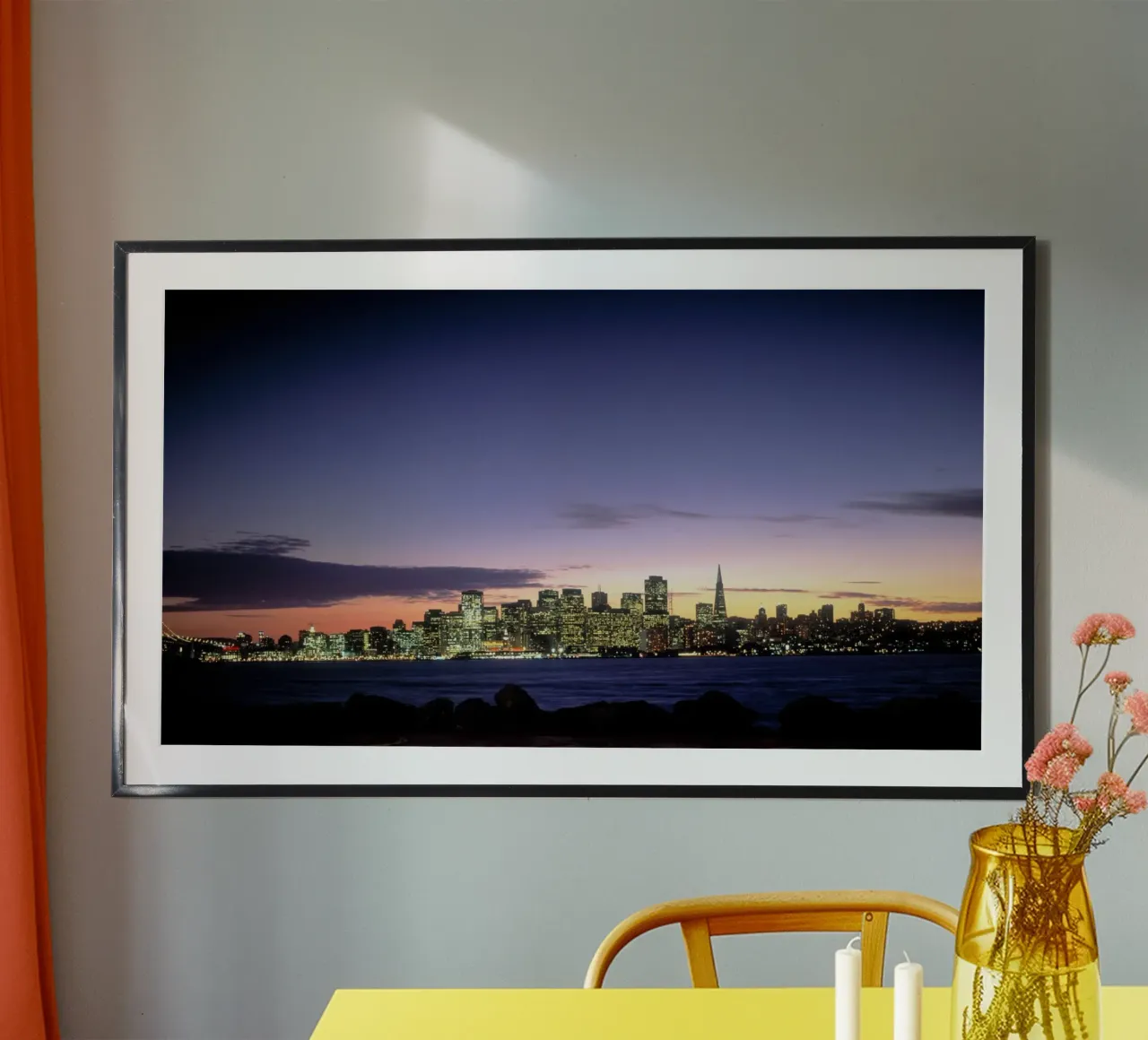 Skyline al crepuscolo, San Francisco poster da Wanderlust Vibes