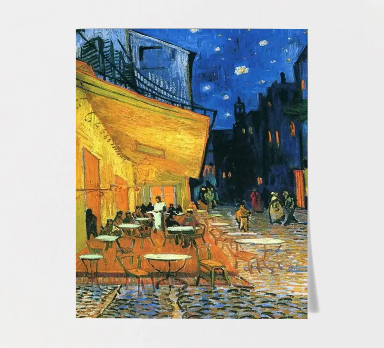 cafe night scene sticker sheet by cloud shop