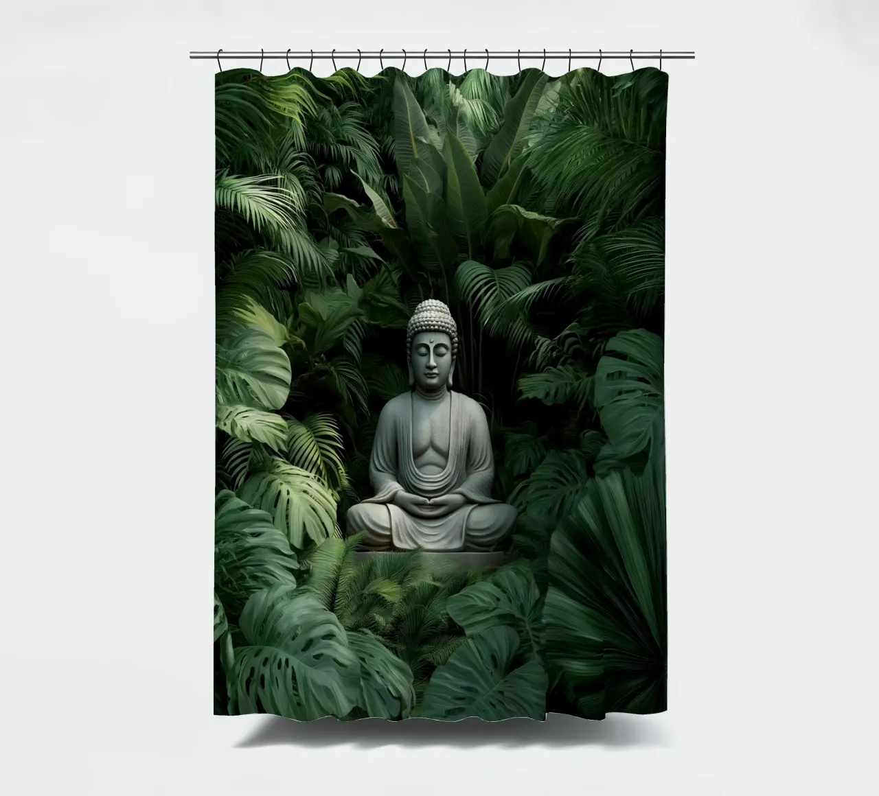 Buddha shower curtain by Pictura