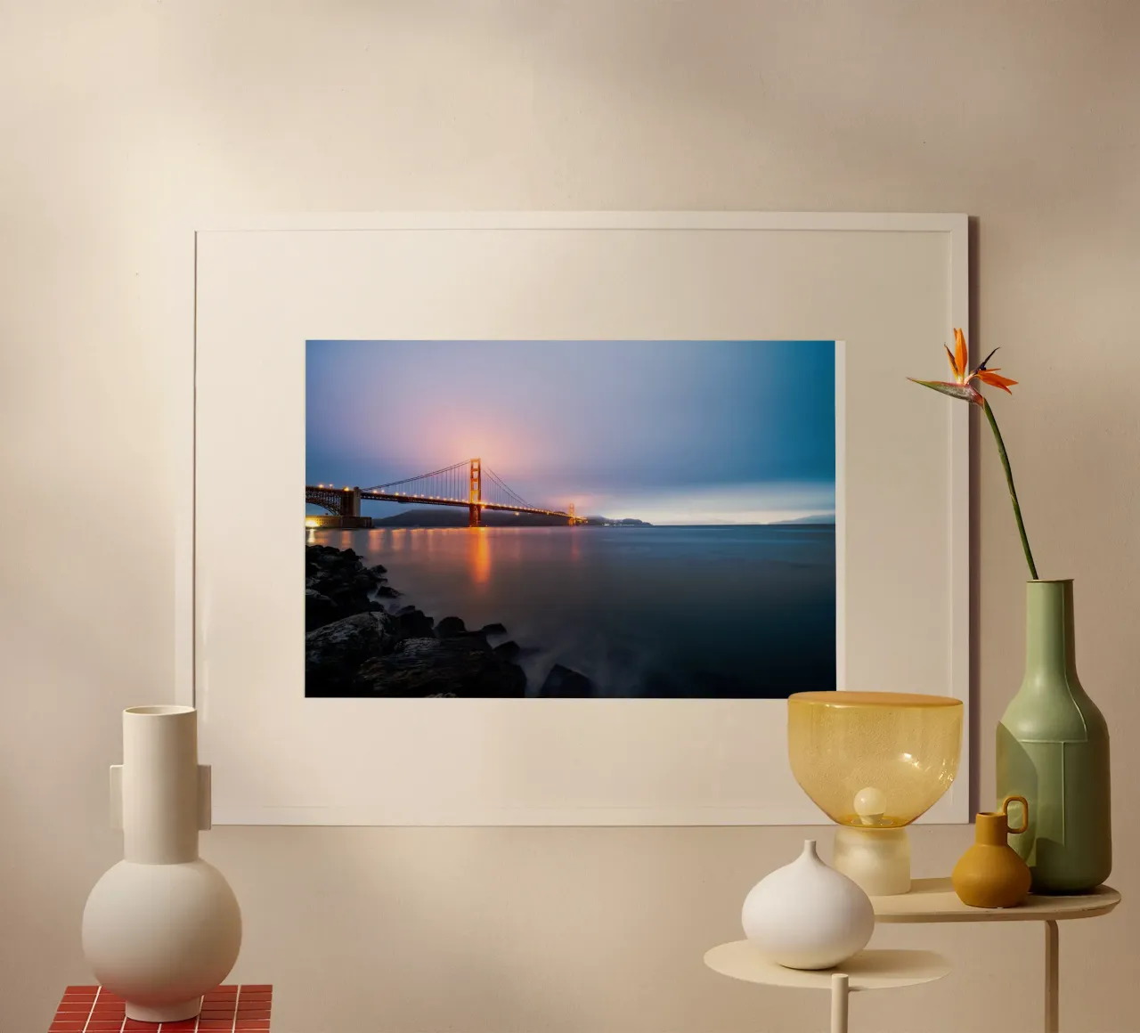 Visione del Golden Gate, San Francisco poster da Wanderlust Vibes