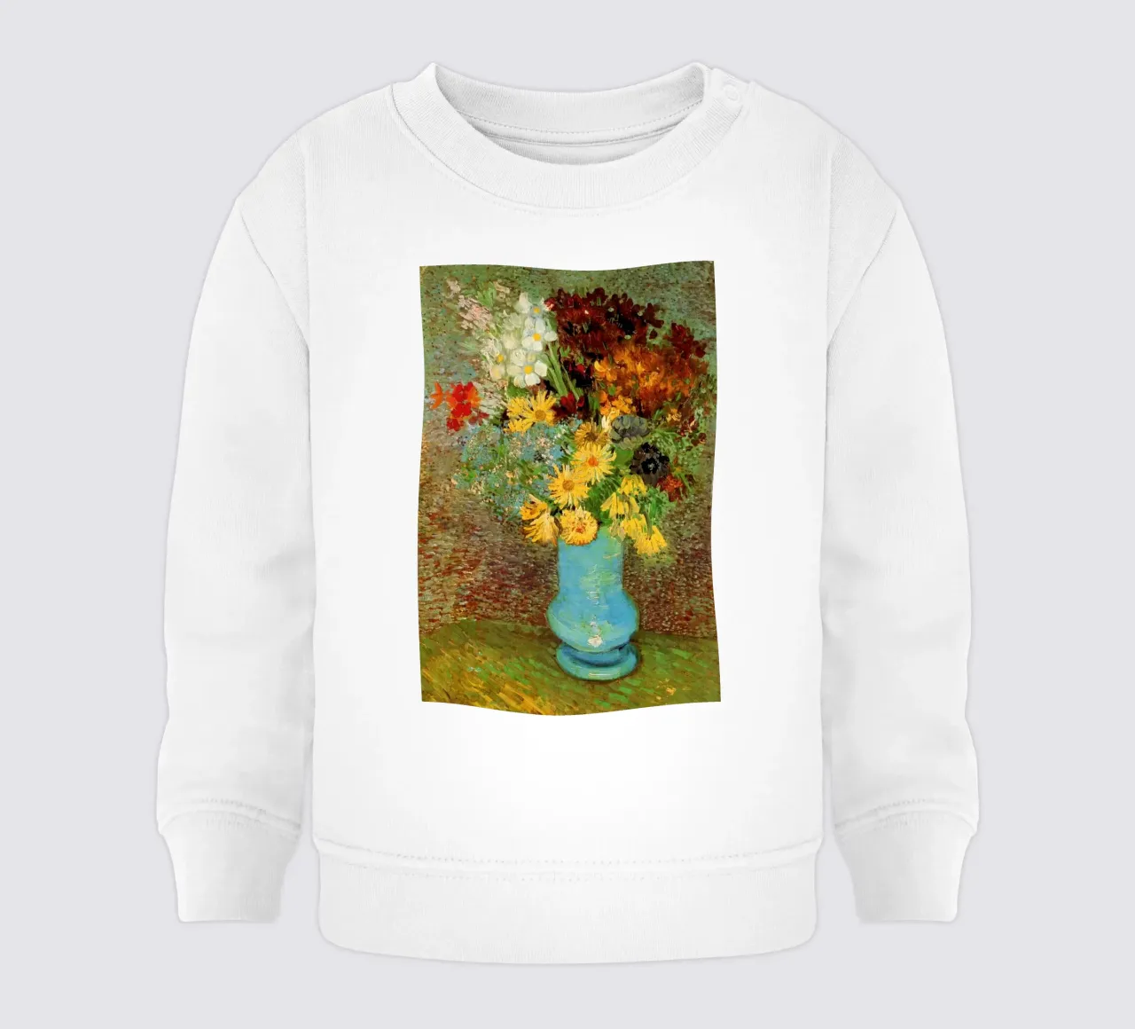 vaso di margherite felpa neonato da cloud shop