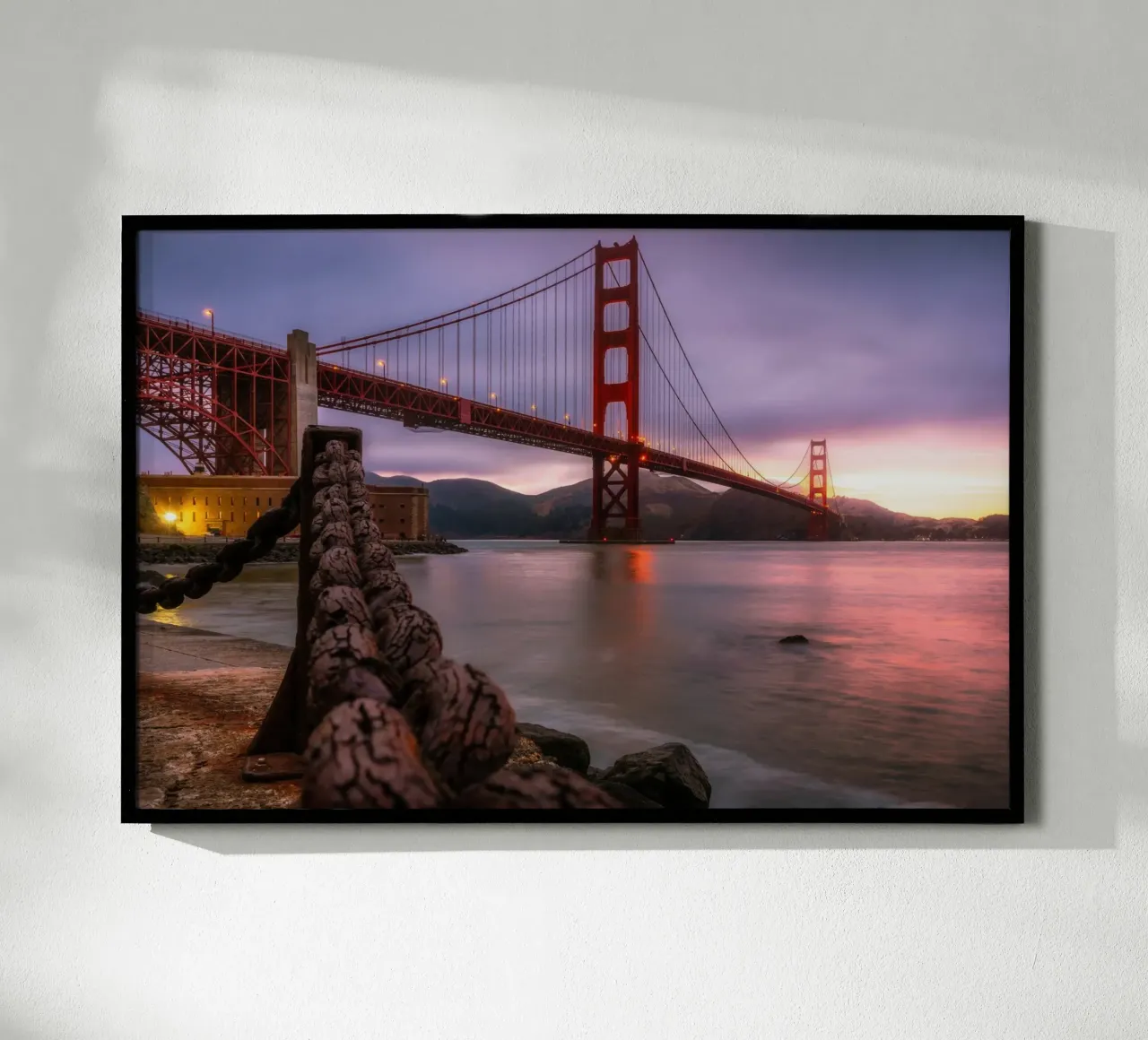 Visione del Golden Gate, San Francisco poster da Wanderlust Vibes