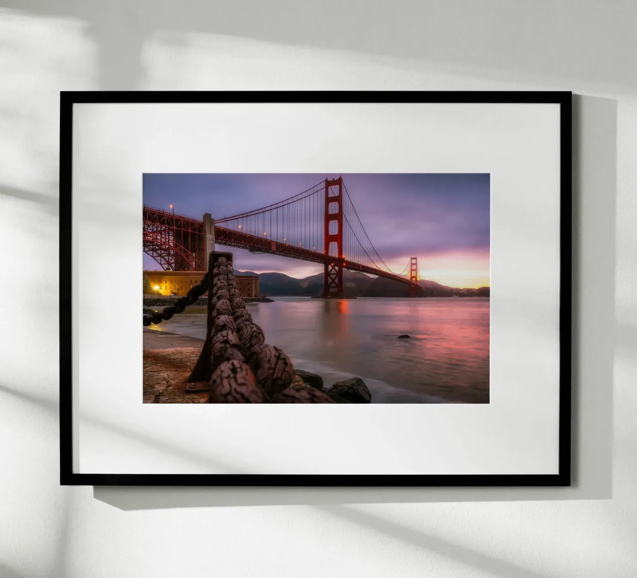 Visione del Golden Gate, San Francisco poster da Wanderlust Vibes