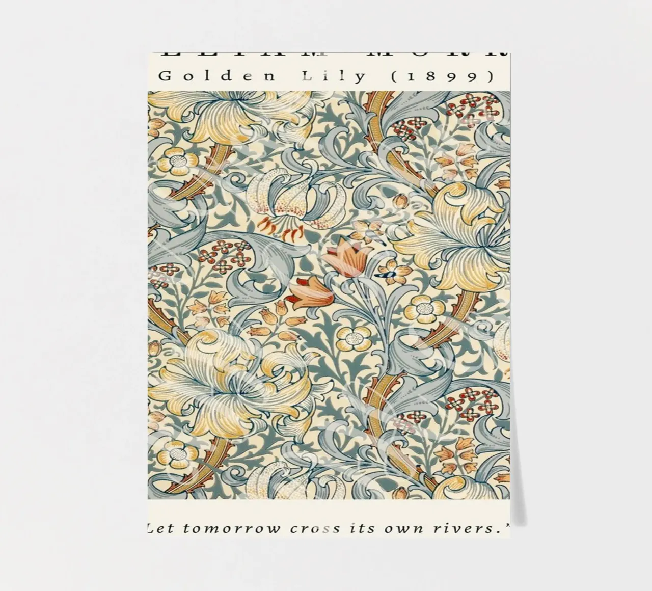 intertwined pattern of lilies,tulip,and leaves sticker sheet by Ropech Shop