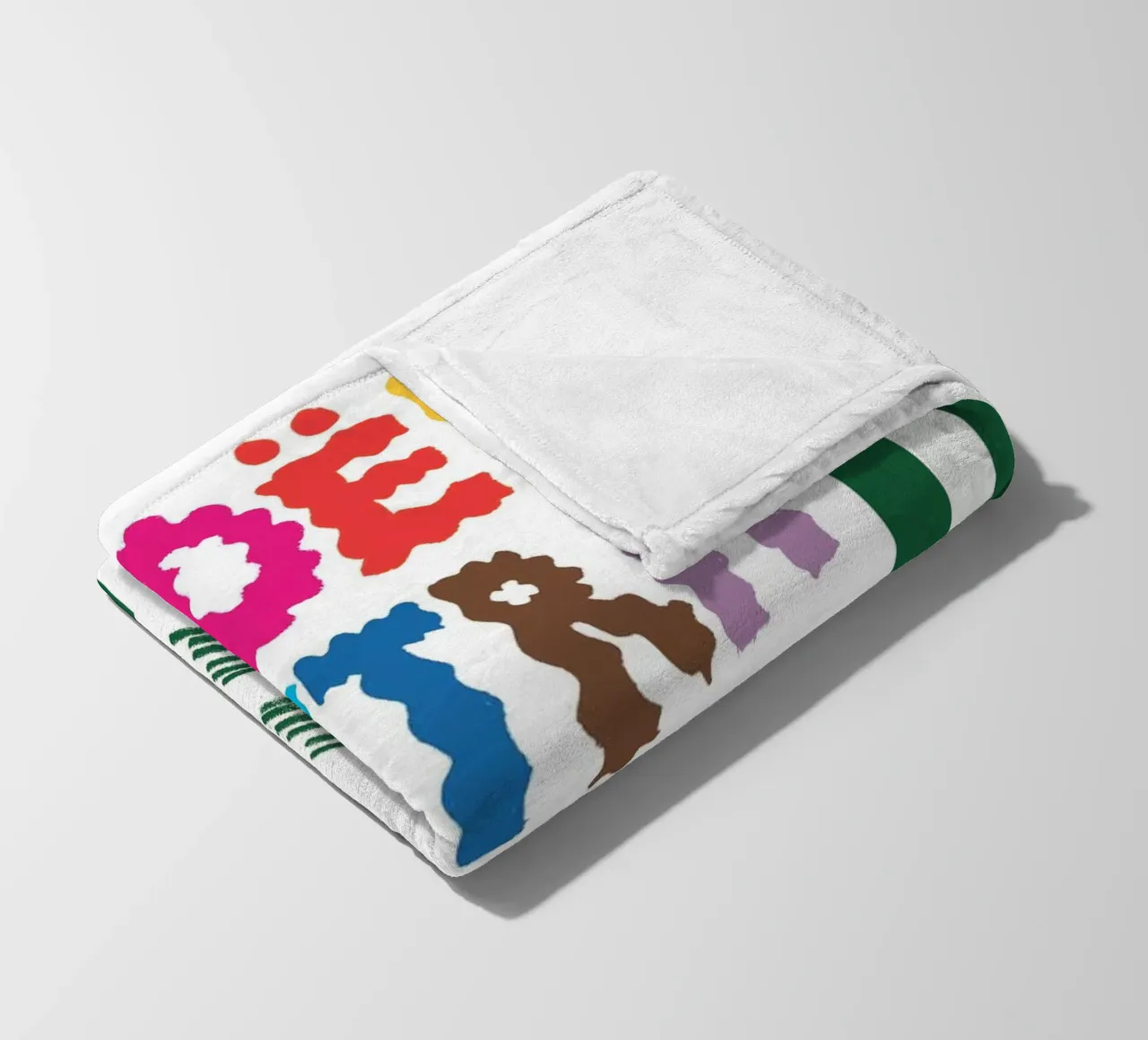 Noel Extraordinaire fleece blanket by Brushmeetspaper