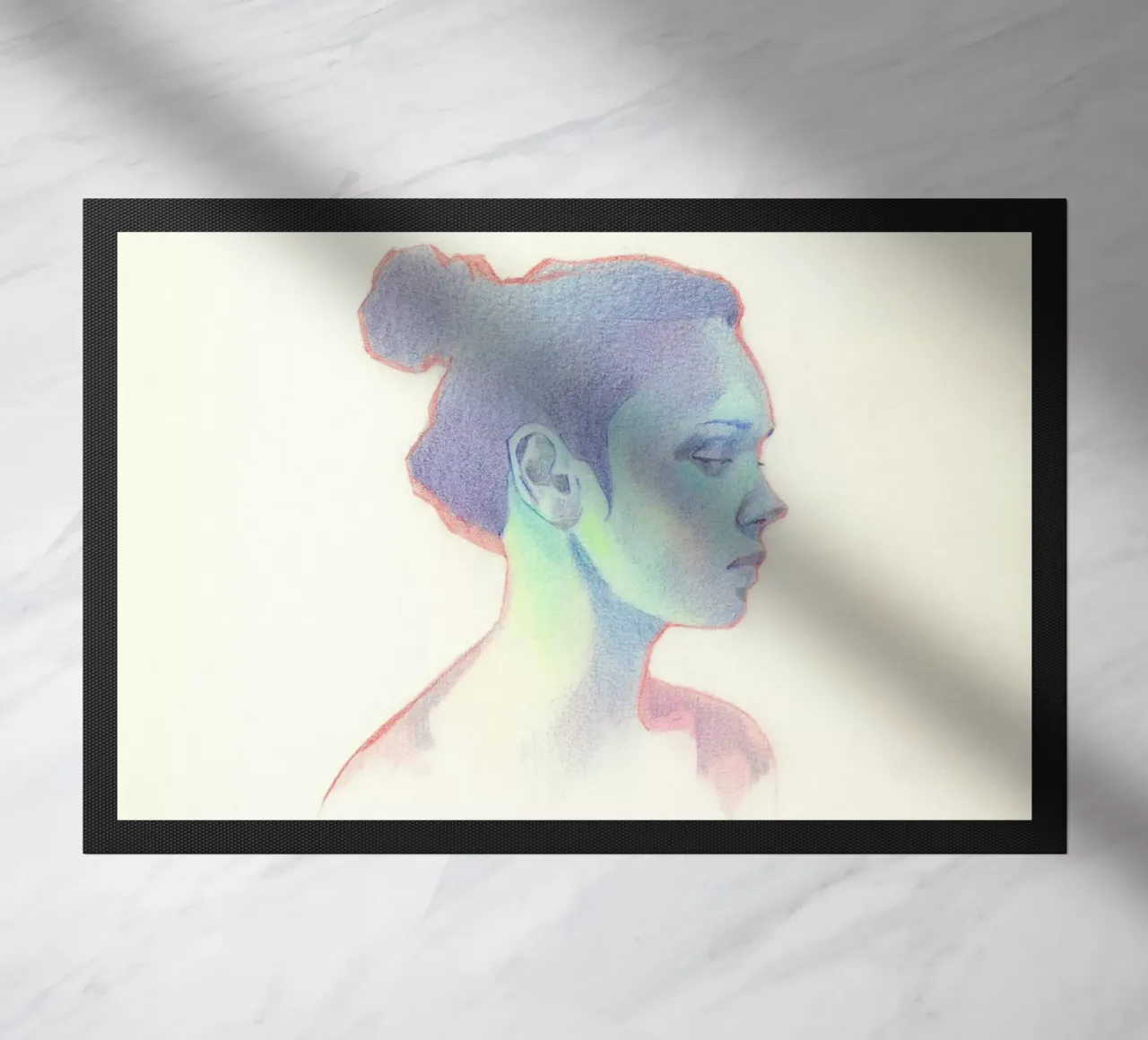 Portrait doormat by Faunesque