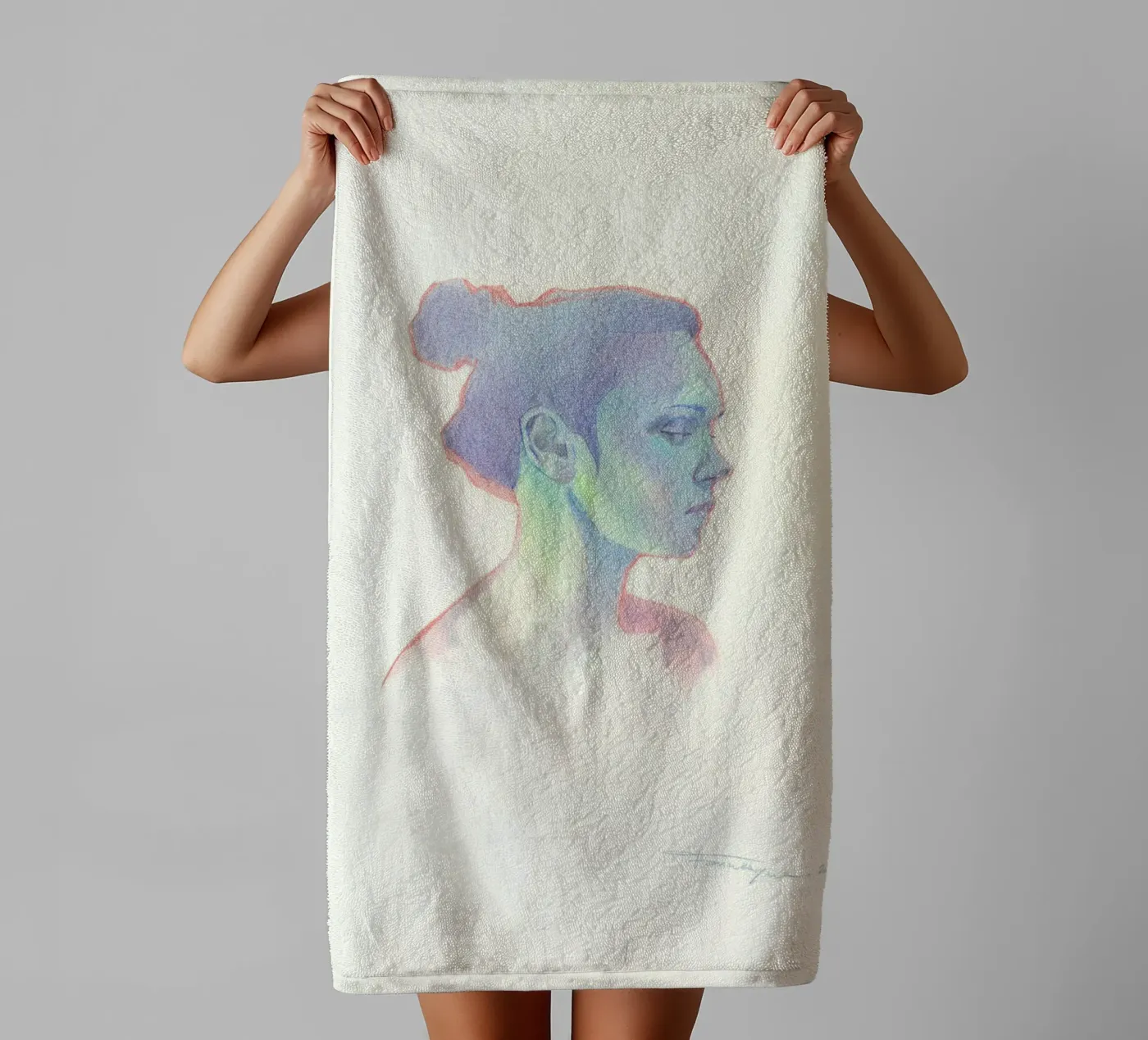 Portrait towel by Faunesque