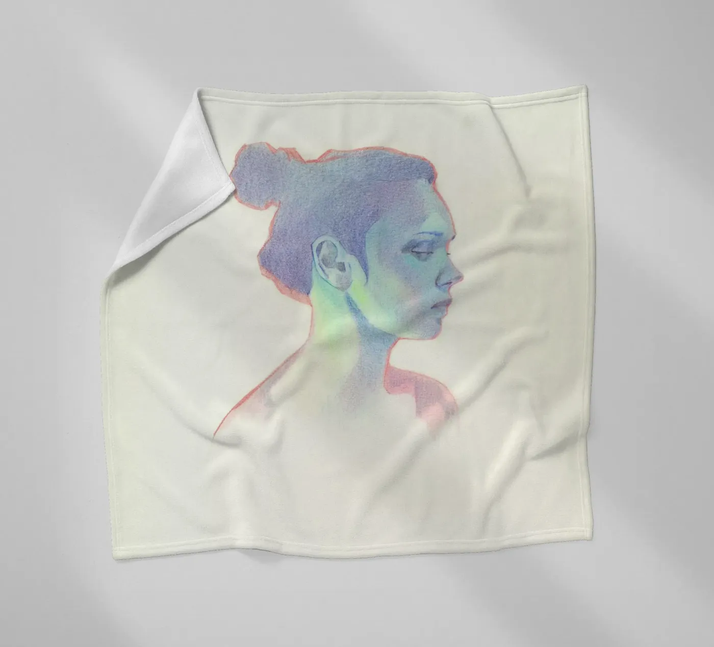 Porträt Fleecedecke von Faunesque