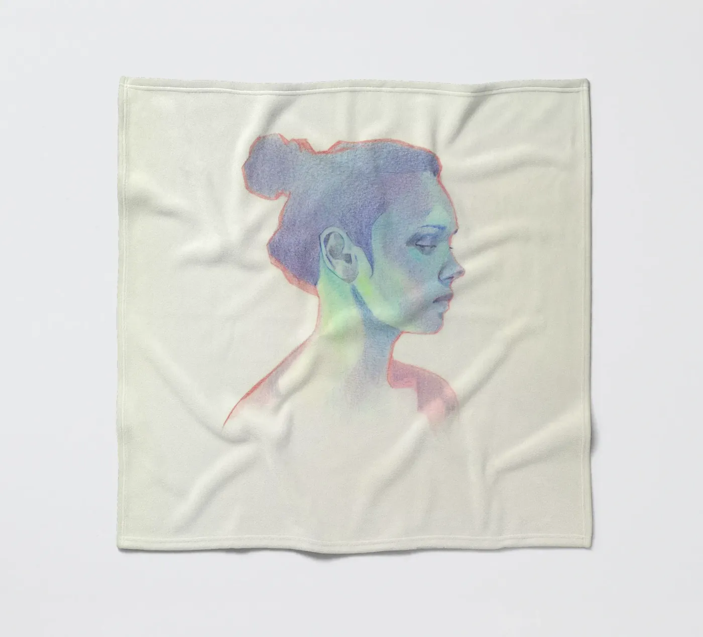 Porträt Fleecedecke von Faunesque