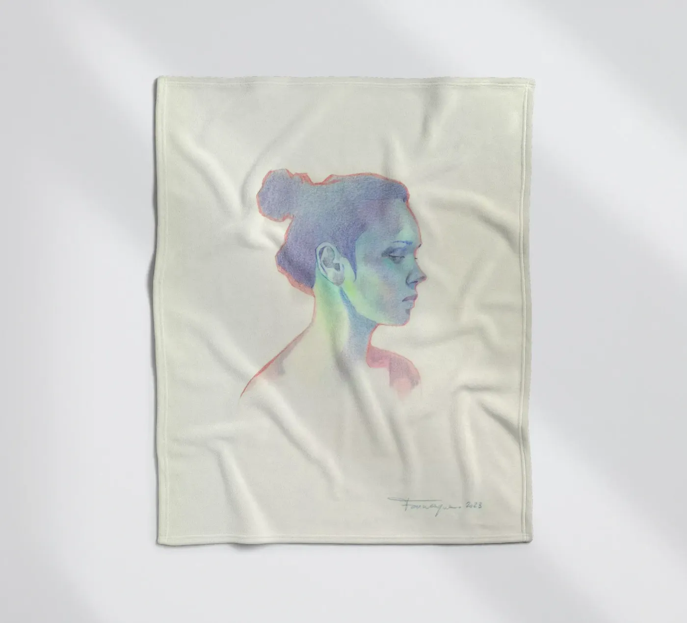 Porträt Fleecedecke von Faunesque