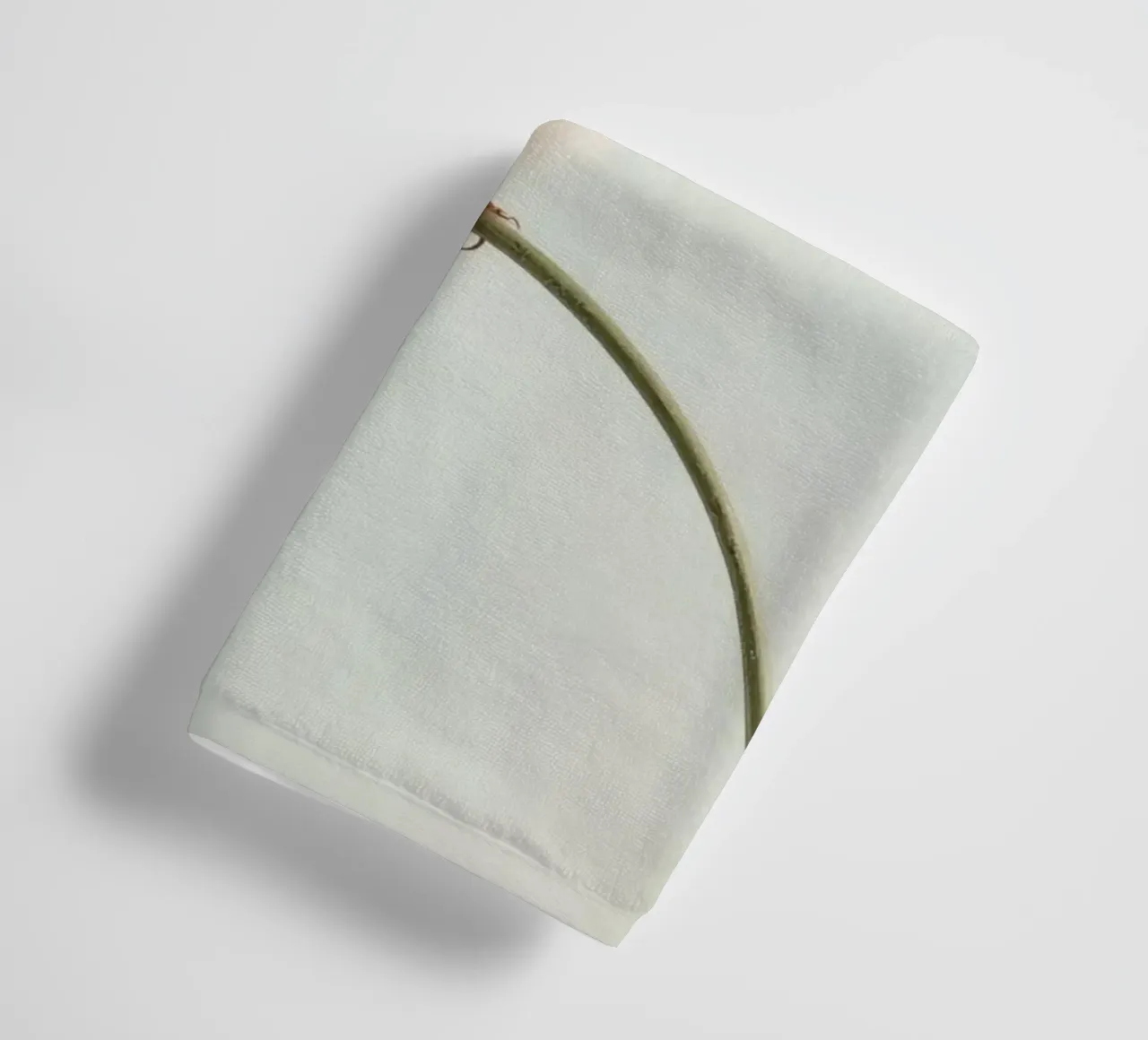 Bird perched on a curved branch towel by DesignDoodle