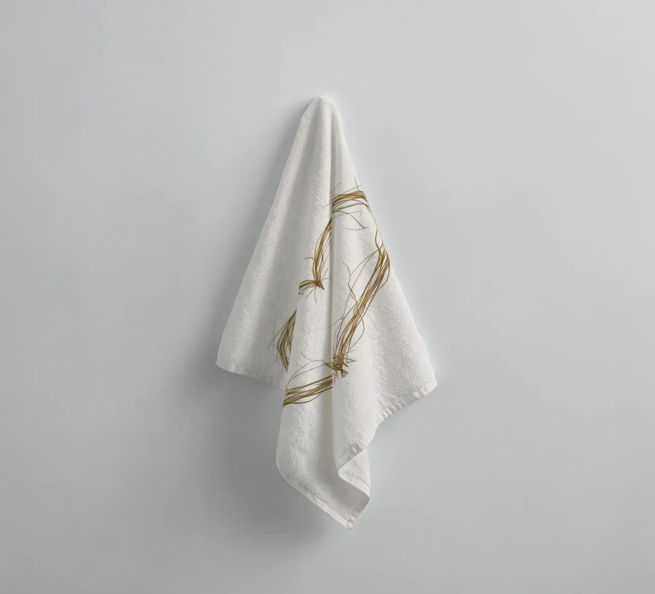 Heart shape created with natural twigs towel by DesignDoodle