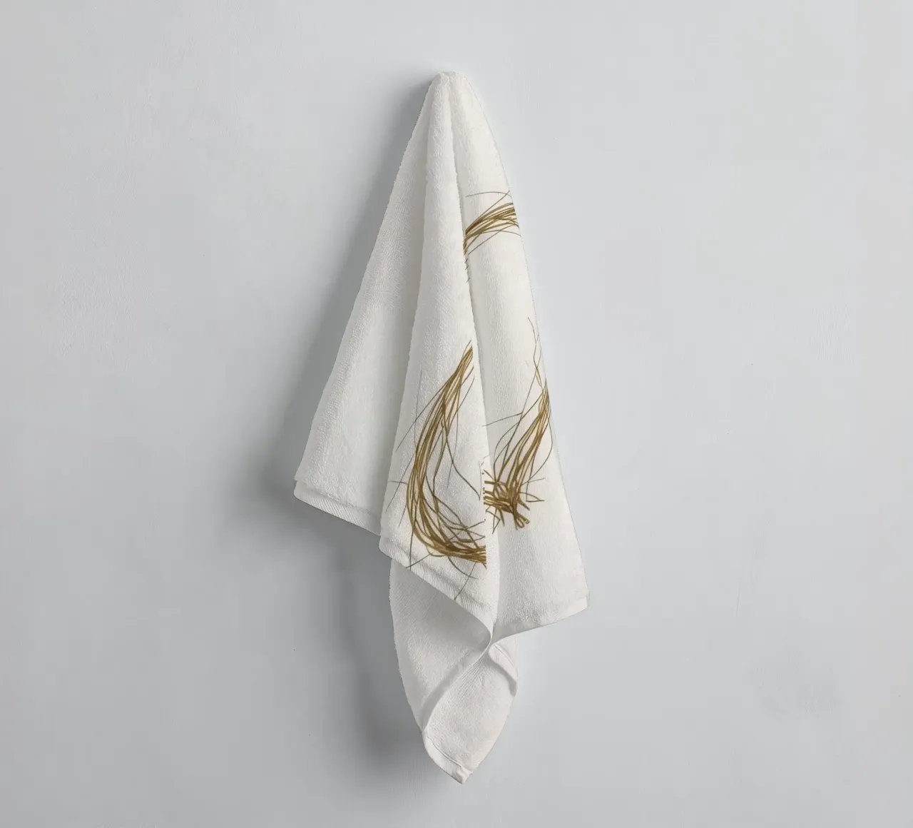 Heart shape created with natural twigs towel by DesignDoodle