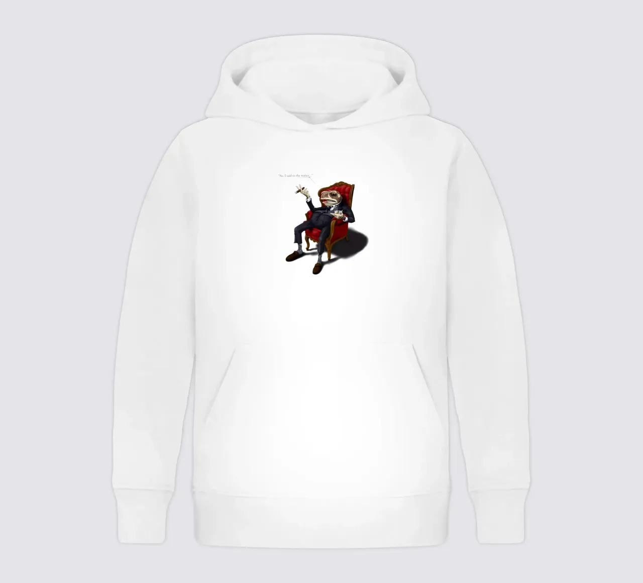 Fly in My Soup (Colour) felpa bambino con cappuccio da Rob Art | Illustration