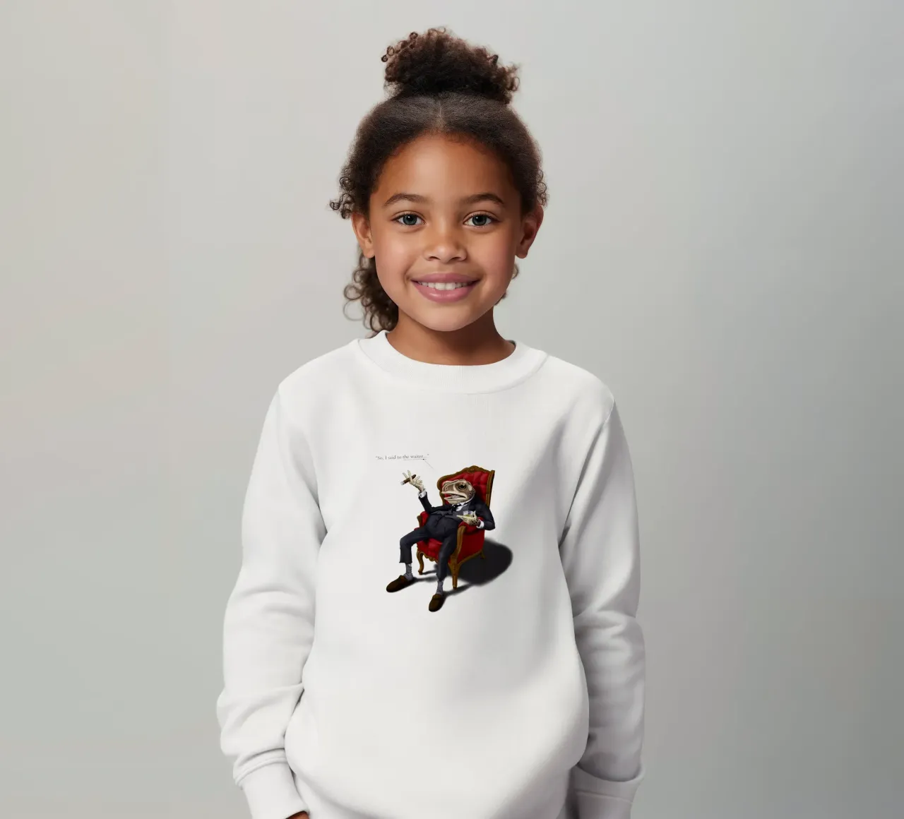 Fly in My Soup (Colour) felpa bambino da Rob Art | Illustration