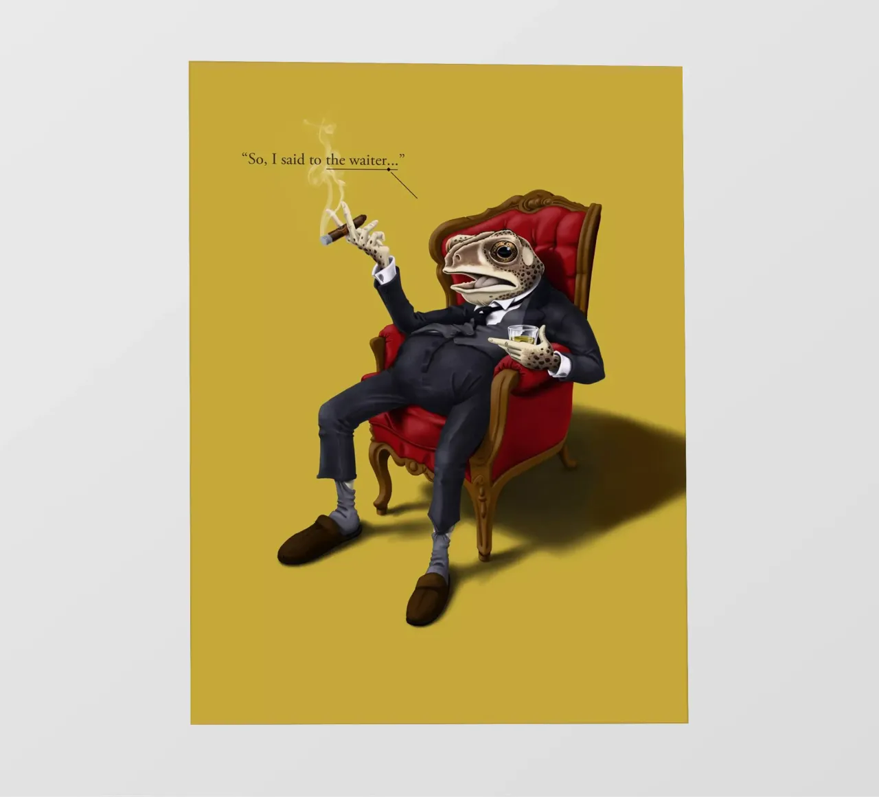 Fly in My Soup (Colour) telo in pvc da Rob Art | Illustration