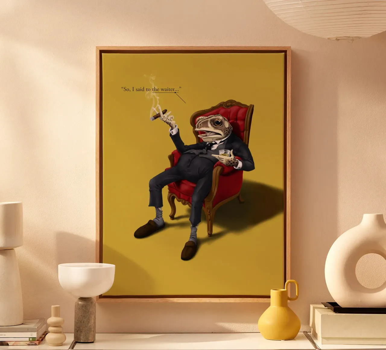 Fly in My Soup (Colour) tela da Rob Art | Illustration