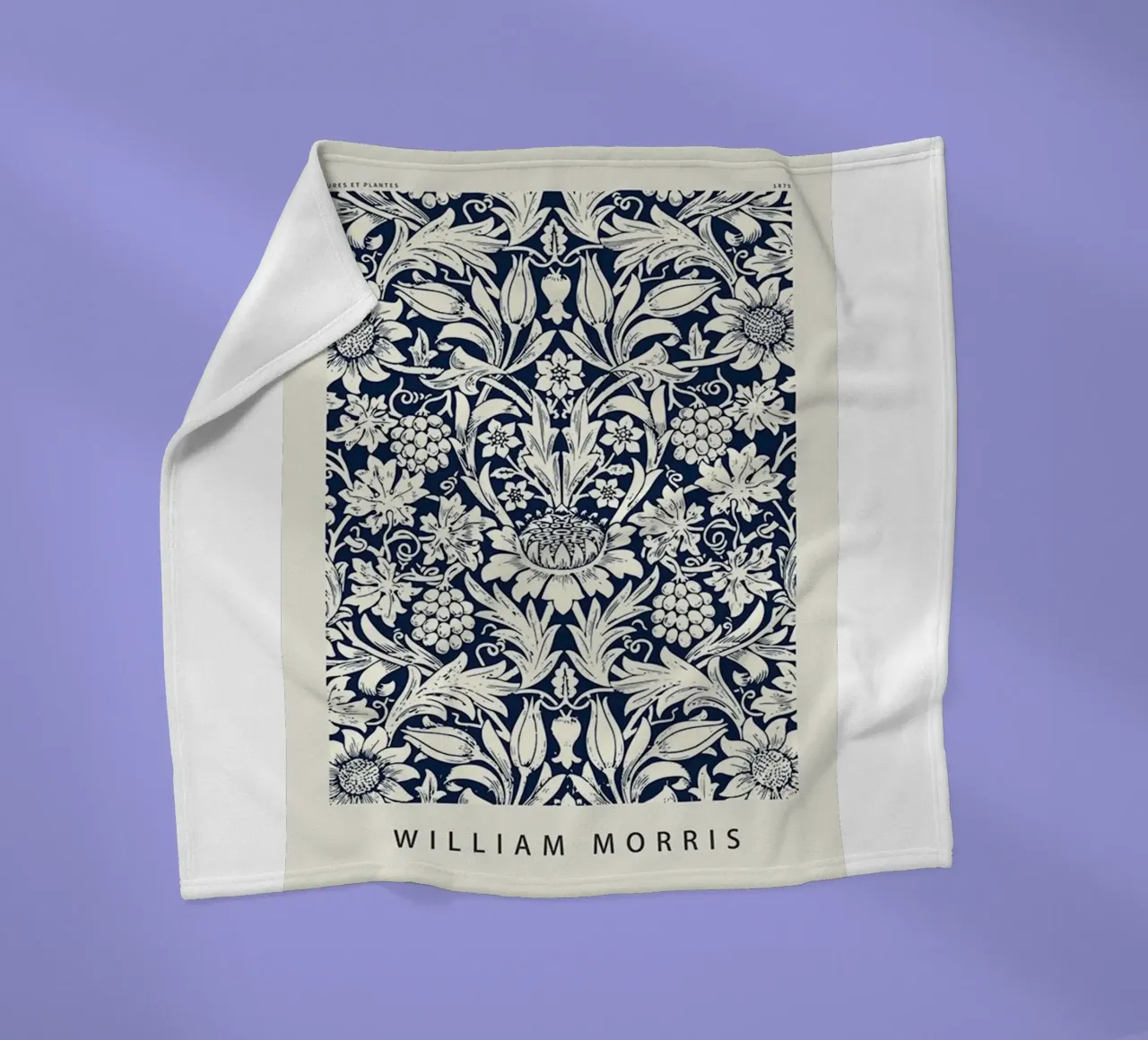 tulipani e fogliame rigoglioso coperta in pile da Ropech Shop