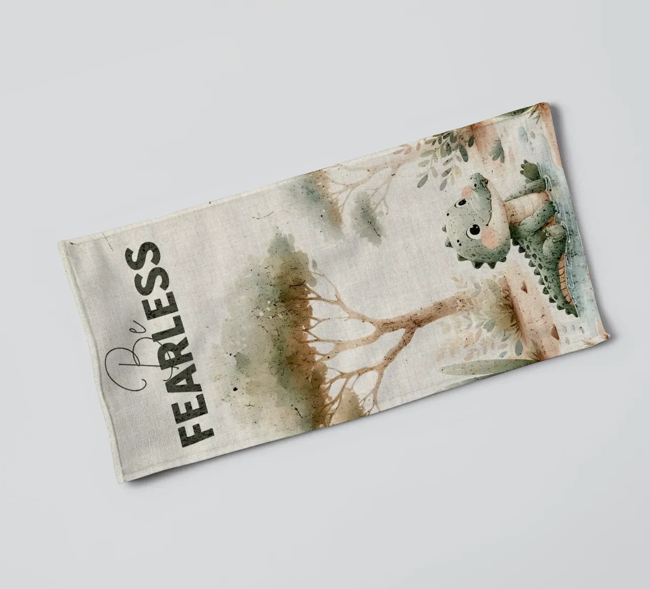 Wees onbevreesd Krokodil badhanddoek van E Cannon