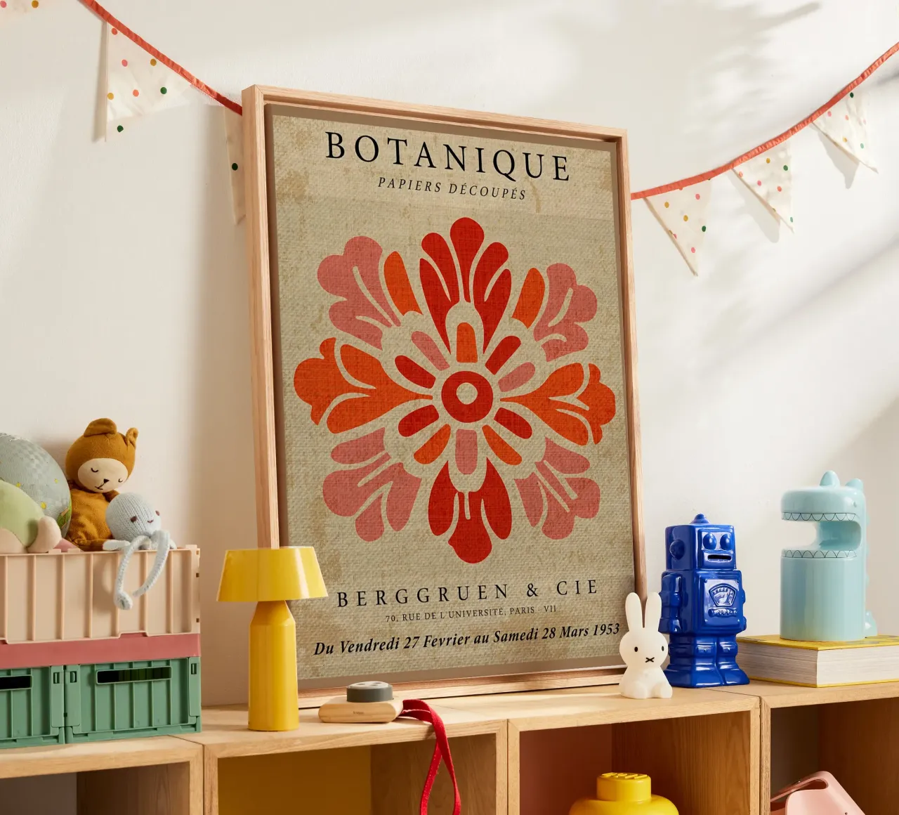 Design floreale etnico e popolare tela da EbrahimiStudio
