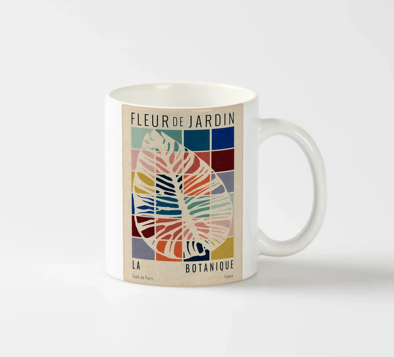 Fleur de Jardin francese tazza in ceramica da EbrahimiStudio