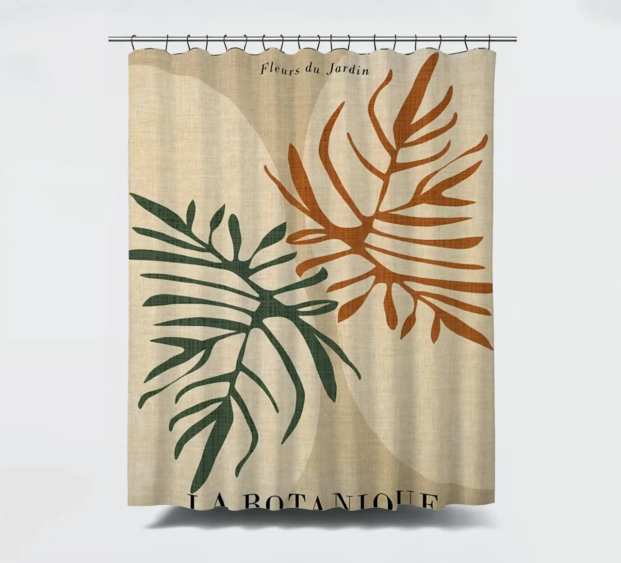 Poster botanico Boho tenda da doccia da EbrahimiStudio
