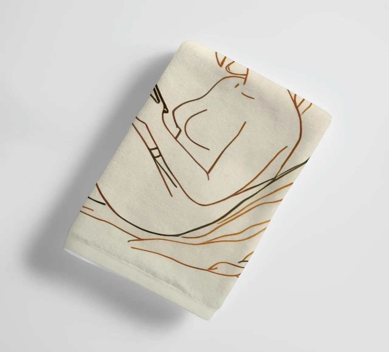 Reading under a tree on a sunny day with natural surrounding towel by DesignDoodle