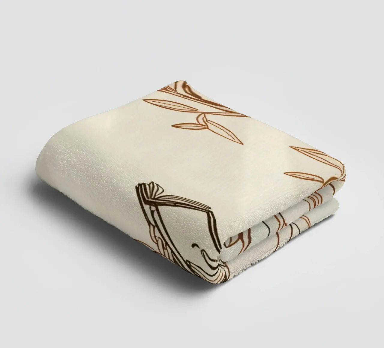 Reading under a tree on a sunny day with natural surrounding towel by DesignDoodle
