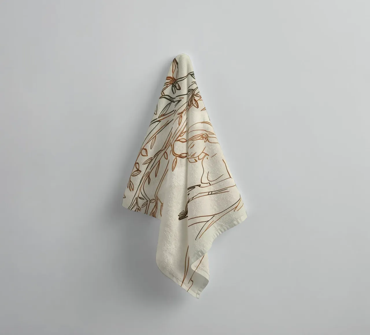 Reading under a tree on a sunny day with natural surrounding towel by DesignDoodle