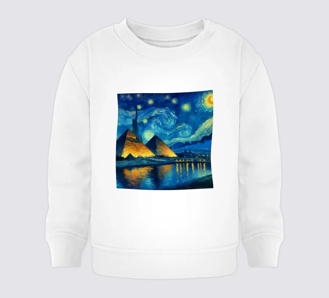 piramidi in una notte limpida felpa neonato da Piper Shop Oke