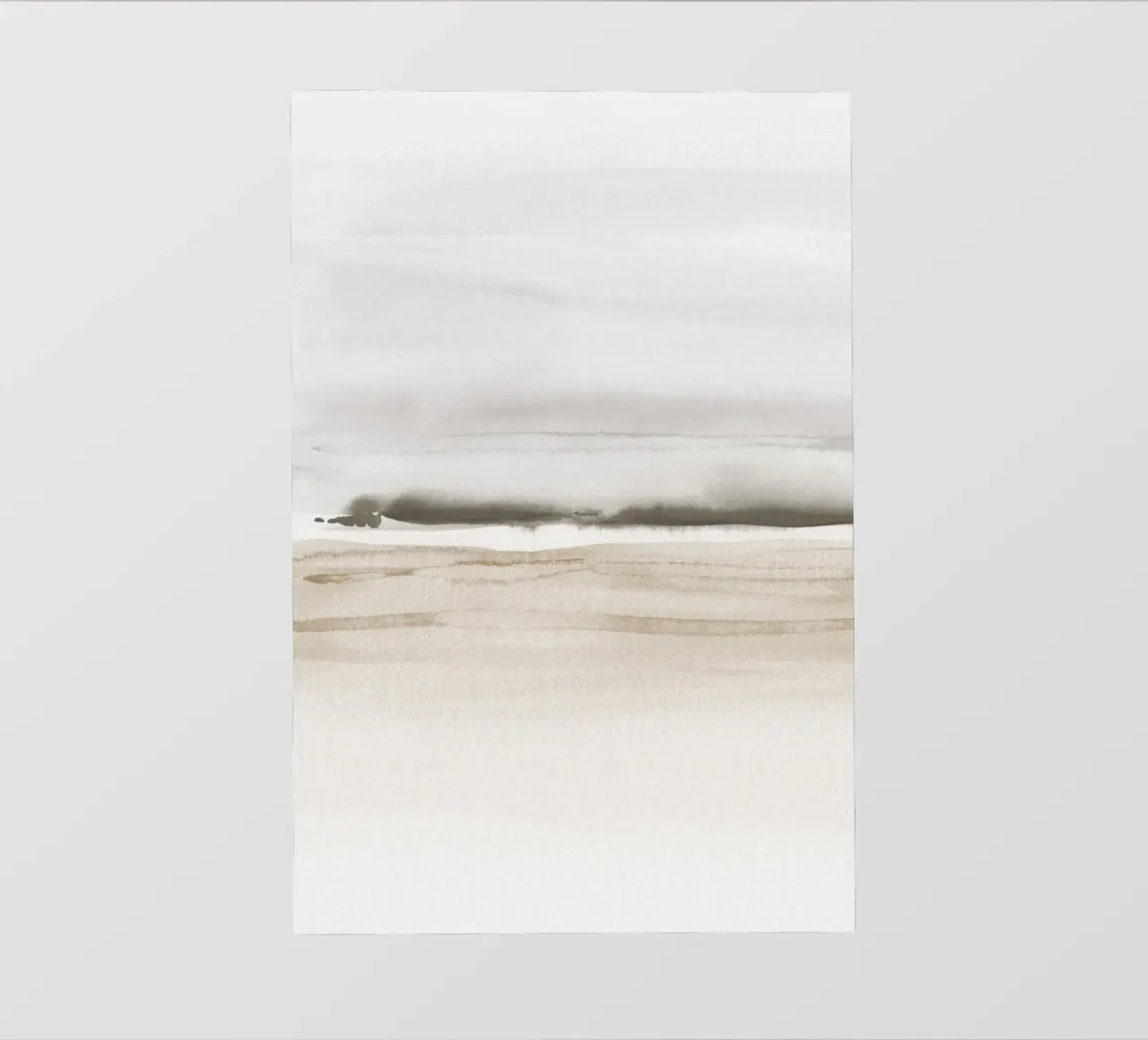 Sea waves in neutral tones 1/2 photo wallpaper by NouveauPrints
