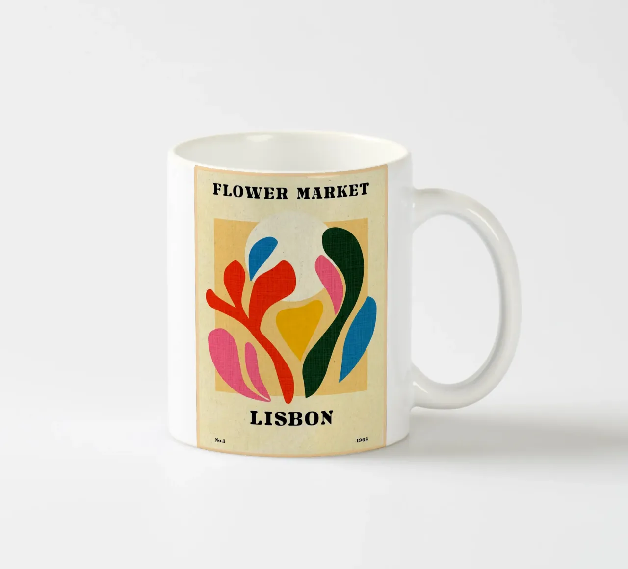 Mercato dei fiori di Lisbona tazza in ceramica da Paul Studio