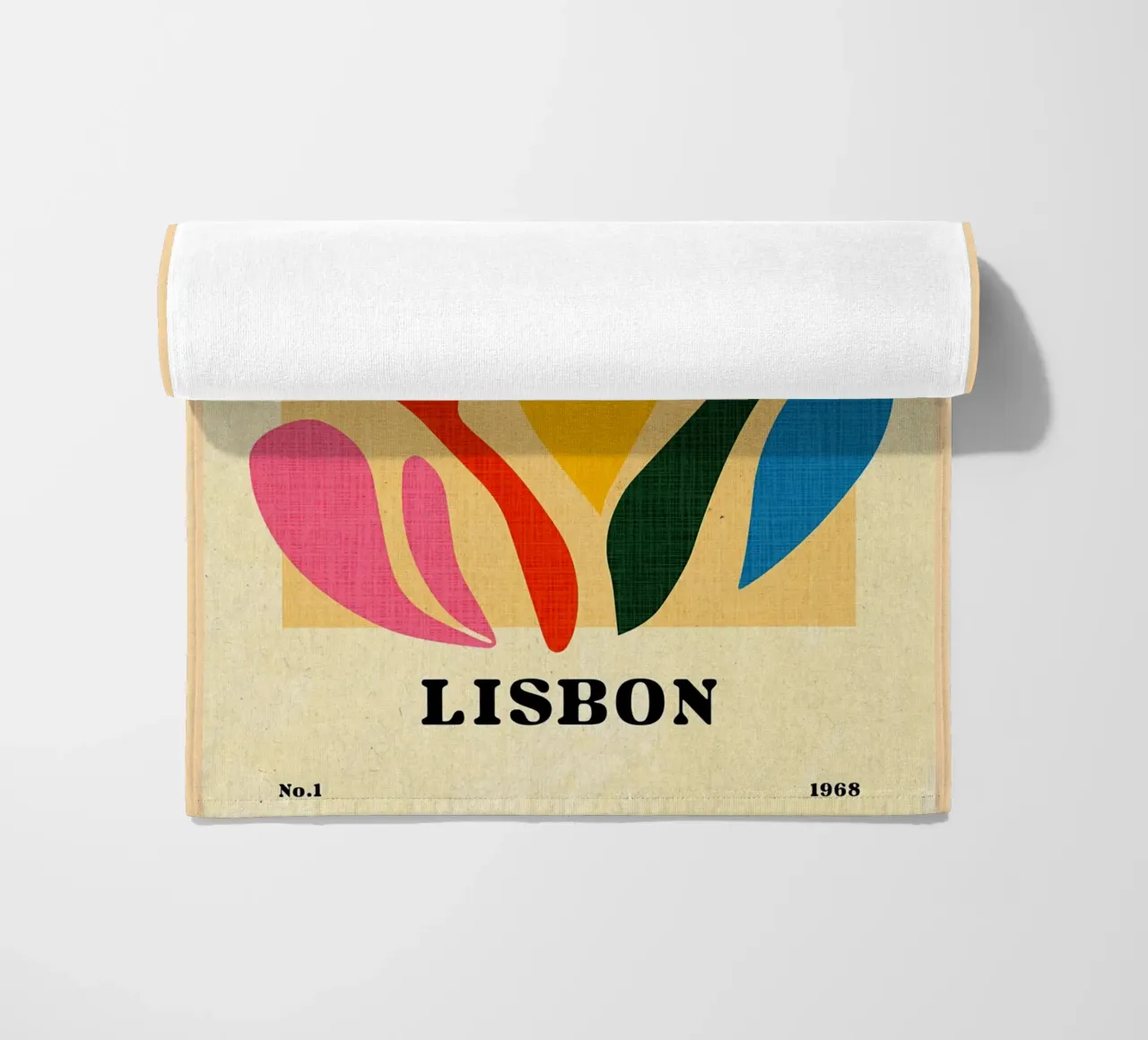 Mercato dei fiori di Lisbona telo mare da Paul Studio