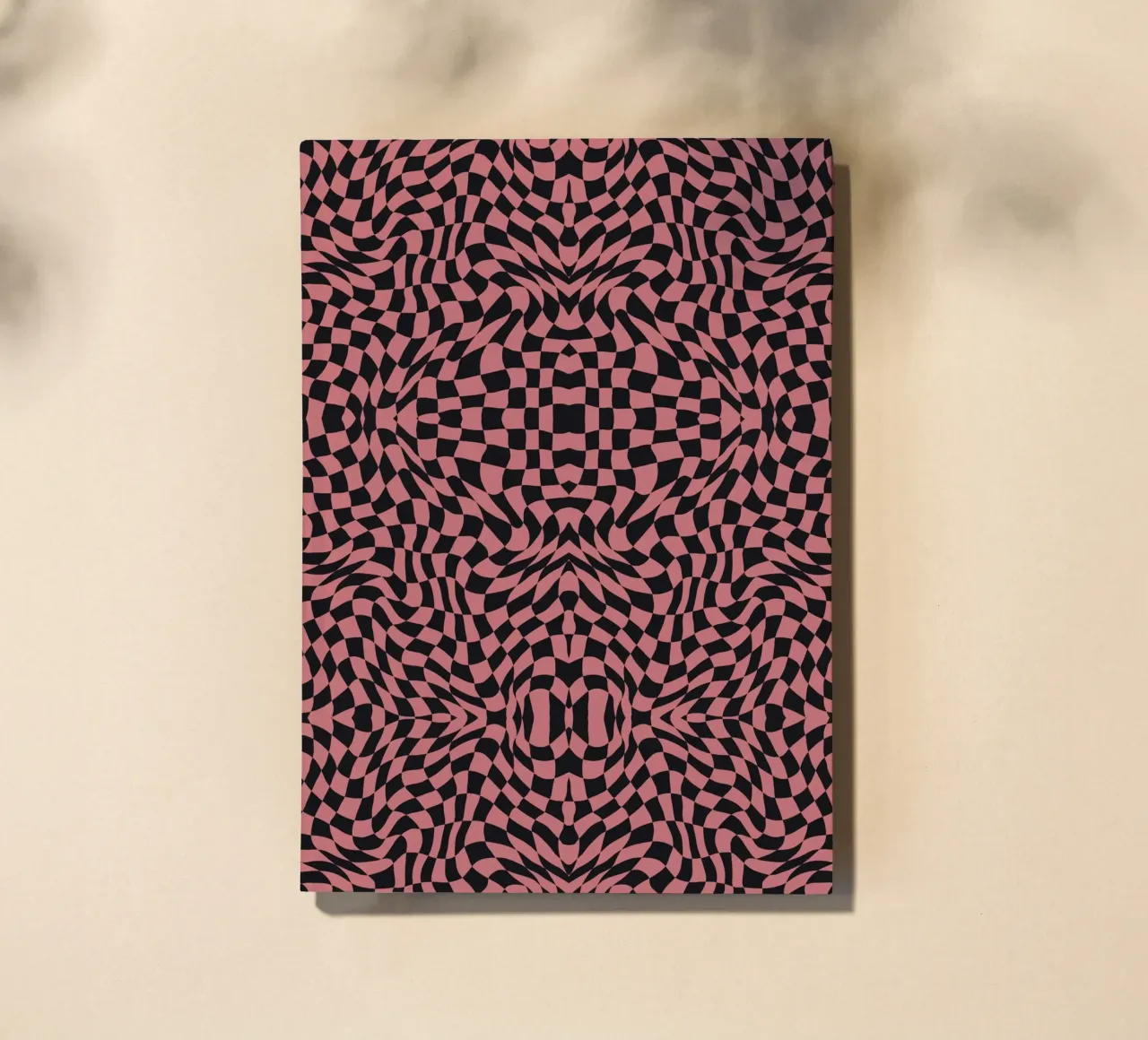 Symmetrical checker vibration 02 notebook by Little Dean