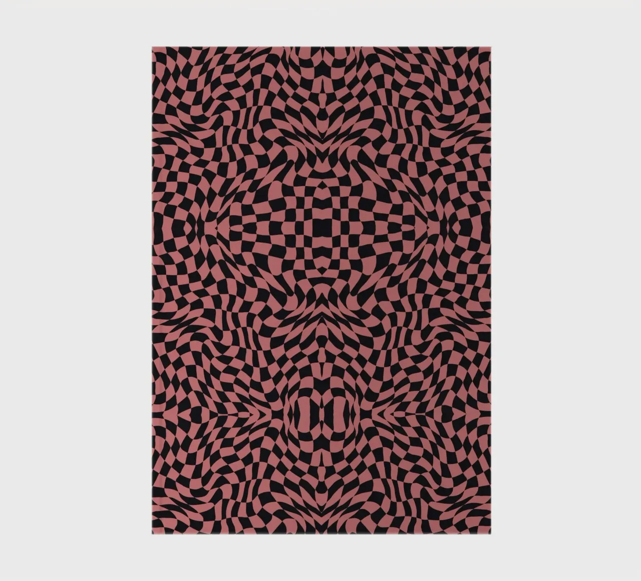 Symmetrical checker vibration 02 notebook by Little Dean