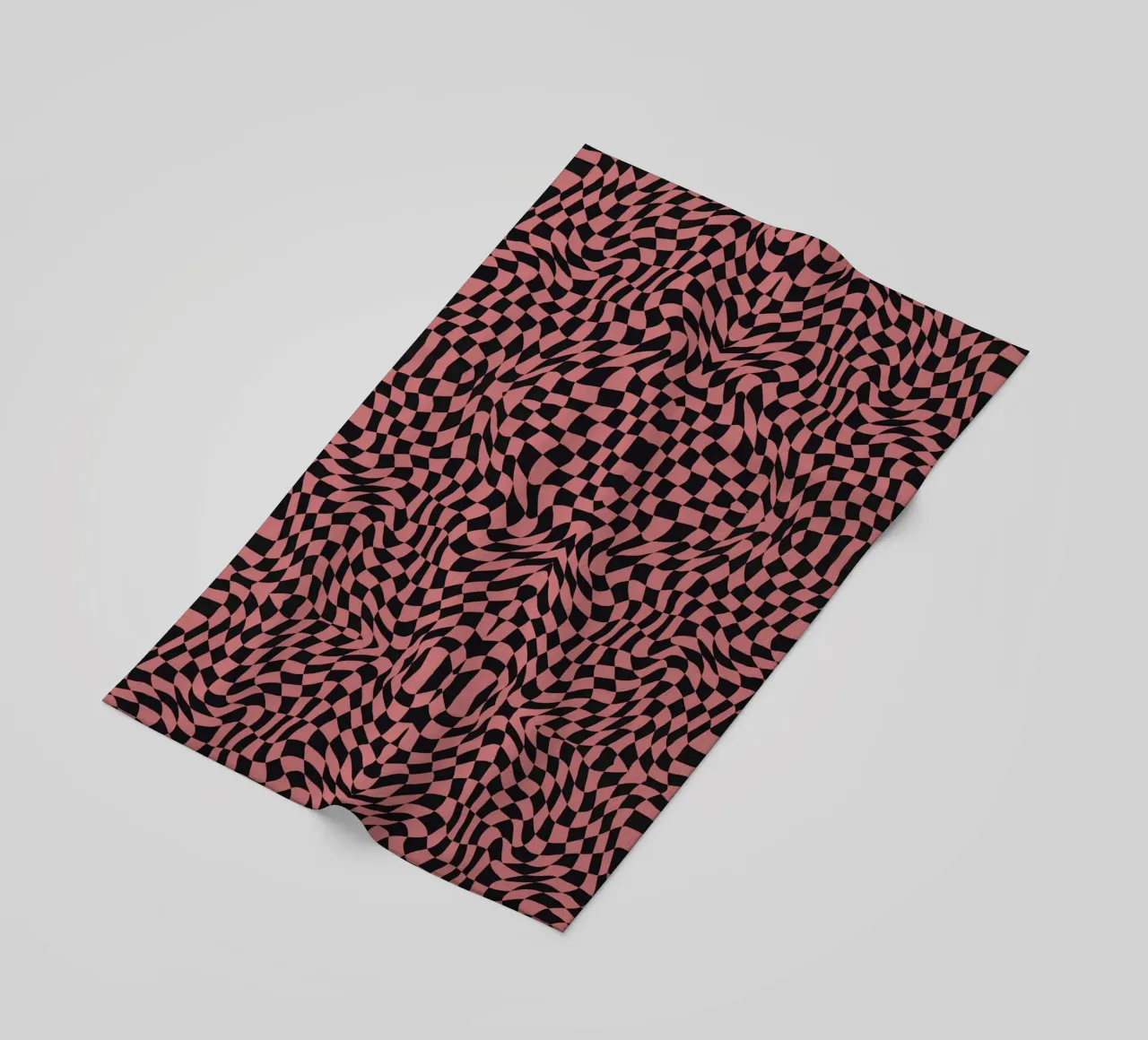 Symmetrical checker vibration 02 beach towel by Little Dean