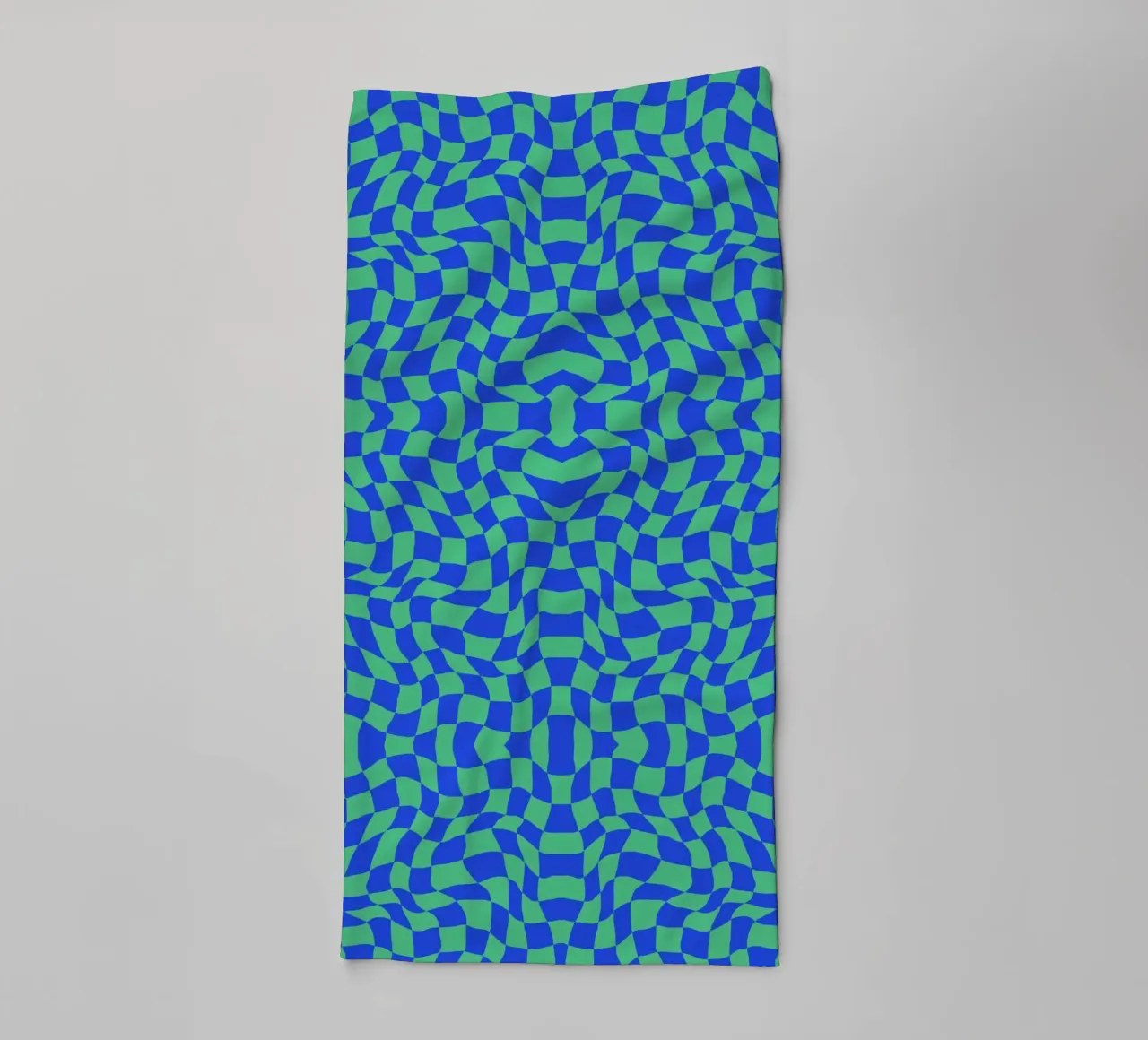Symmetrical checker vibration 03 towel by Little Dean