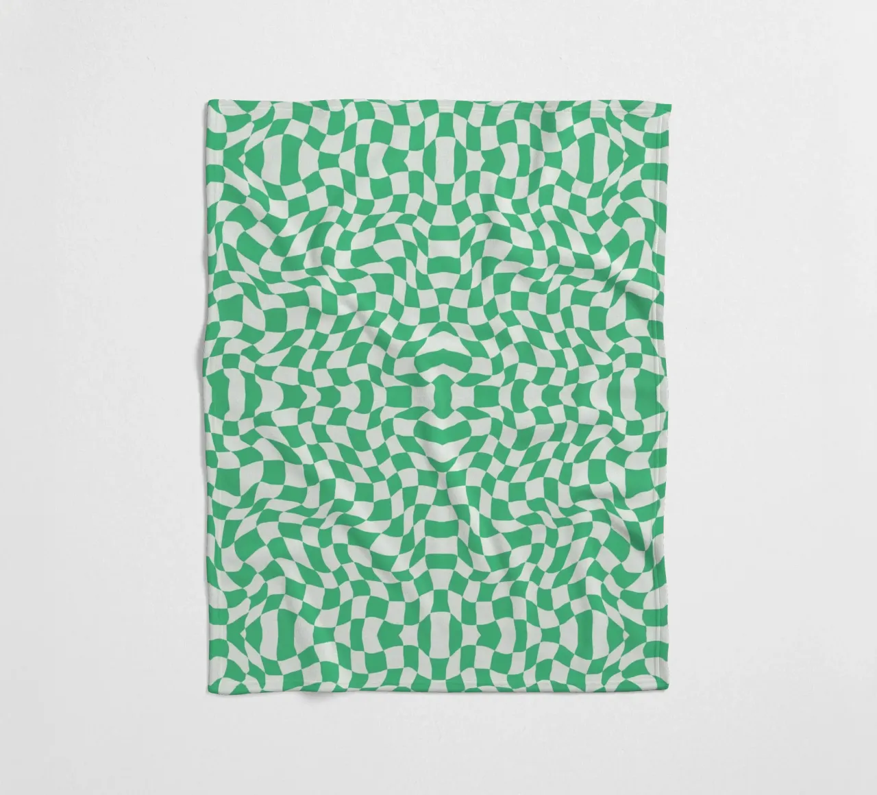 Symmetrical checker vibration 04 fleece blanket by Little Dean