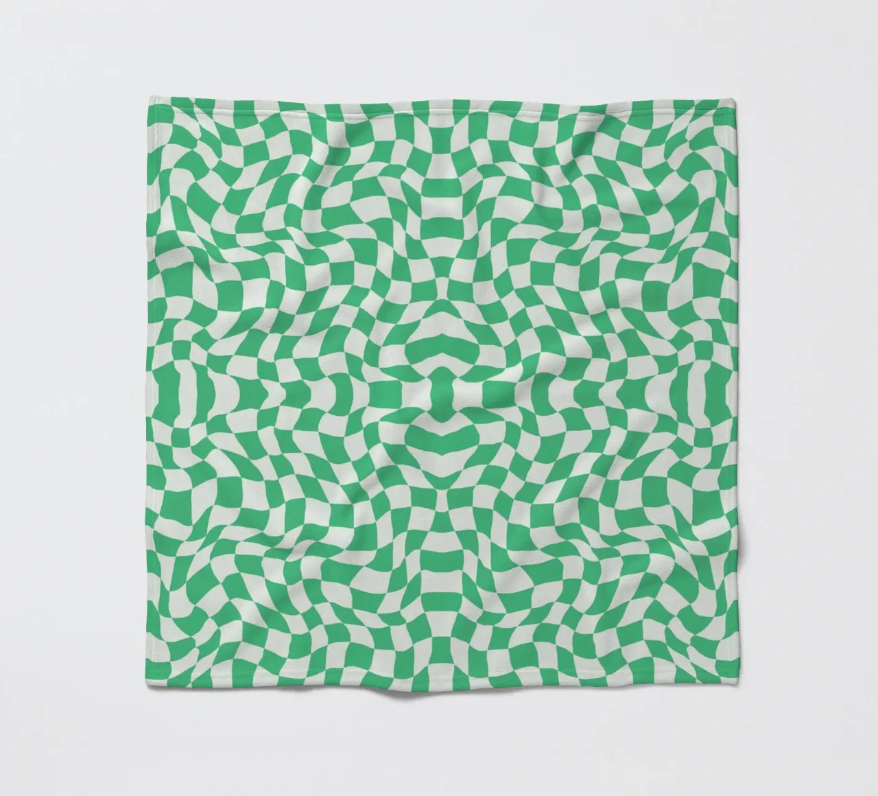 Symmetrical checker vibration 04 fleece blanket by Little Dean